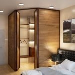 Diseño de vestidor en el interior del dormitorio
