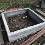 Hacer camas de concreto: paso 3