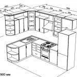 Proyecto de cocina de esquina