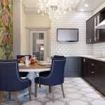 Visualización 3D de una cocina moderna.