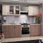 Cocina de bricolaje con fachada de aglomerado