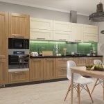 Cocina de madera maciza de bricolaje