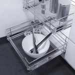 Cestas de metal para la cocina.