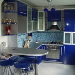 Cocina azul