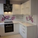 Cocina en panel de MDF Khrushchev