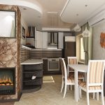 Cocina en Jruschov cómo combinar con la sala de estar