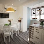 pequeña cocina con balcón