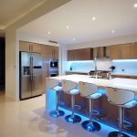 Iluminación de cocina de neón