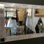 Marco de espejo de cristal de bricolaje