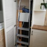 Lugar para una escalera de tijera