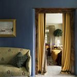 Paredes azules en el interior