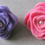Rosetones de fieltro