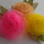 Rosas de organza
