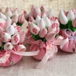 Tulipanes en cestas
