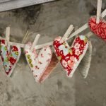 Corazones de tela