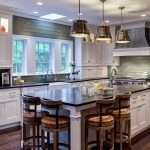 Isla de cocina de estilo americano