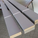 Bandas de MDF grises