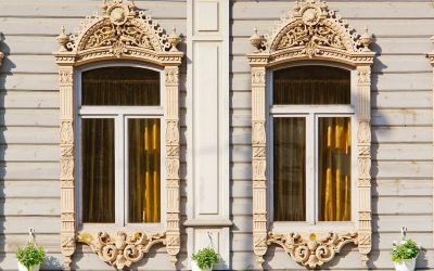 Marcos de ventana: tallados, de madera, clásicos