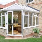 Veranda con ventanas de plastico