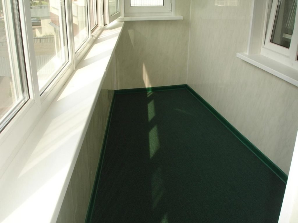 Alfombra en el balcón
