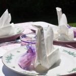 Cisne su servilleta de papel
