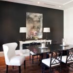 Papel pintado negro para la cocina.