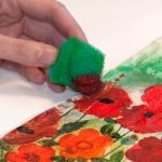 Técnica de decoupage de tela
