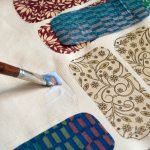 Realizando la técnica de decoupage
