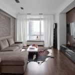 Cortinas blancas en el interior