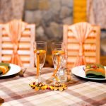 Decoración de mesa al estilo otoño