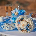 Decoración de mesa de boda estilo náutico
