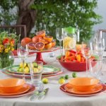 Naranjas sobre la mesa