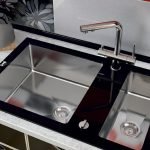 Fregadero de vidrio para la cocina