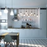 Muebles de cocina con horno integrado.