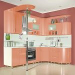 Cocina color durazno