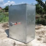 Capacidad de aluminio para una ducha de verano.