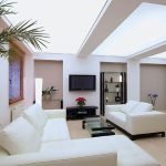 Salón interior con dos sofás