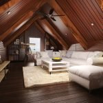 Lámpara sobre la mesa junto al sofá