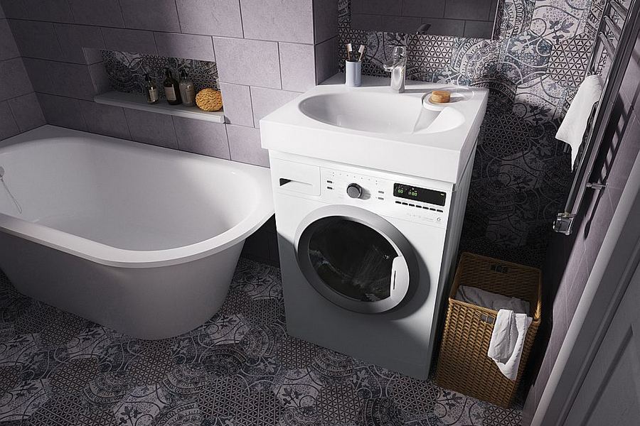 Sudoper iznad perilice rublja