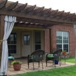 Toldo con cortinas