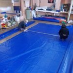 Cortar toldo de PVC