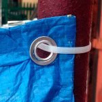 Fijar el toldo de PVC