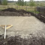 Preparación del sitio para la construcción de un aviario.
