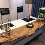 Encimera de madera para barra de bar