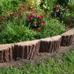 Valla de bricolaje para macizo de flores