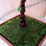 Cubrimos el maletero con yeso y pintura.