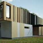 Casa contenedor de dos pisos