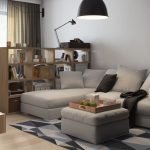Zonificación de la estantería de la sala de estar