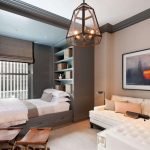 Dormitorio-sala de estilo escandinavo