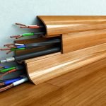 Alambres en canal de cable